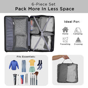 Travel Packing Cubes - Set of 6