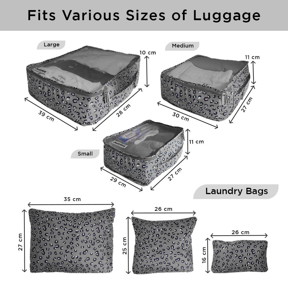 Travel Packing Cubes - Set of 6