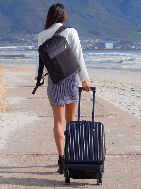 Seattle Laptop Carry On Hardshell Luggage Case - built-in-TSA lock - telescopic handle 55cm - cape town luggage set