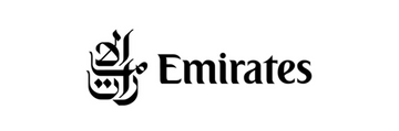 Emirates Airline Logo – black silhouette version used to indicate airline compatibility with eco-friendly luggage