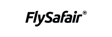 FlySafair Airline Logo – black silhouette version used to indicate airline compatibility with eco-friendly luggage