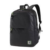 Eco Sustainable Backpack in black with green accents β studio product image 01