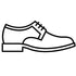 Shoe Icon – minimalist line-style graphic symbolizing a dedicated footwear compartment in eco-friendly bags