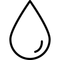 Outlined Water-Resistant Icon – line-style graphic representing protective water-repellent features in eco-friendly bags