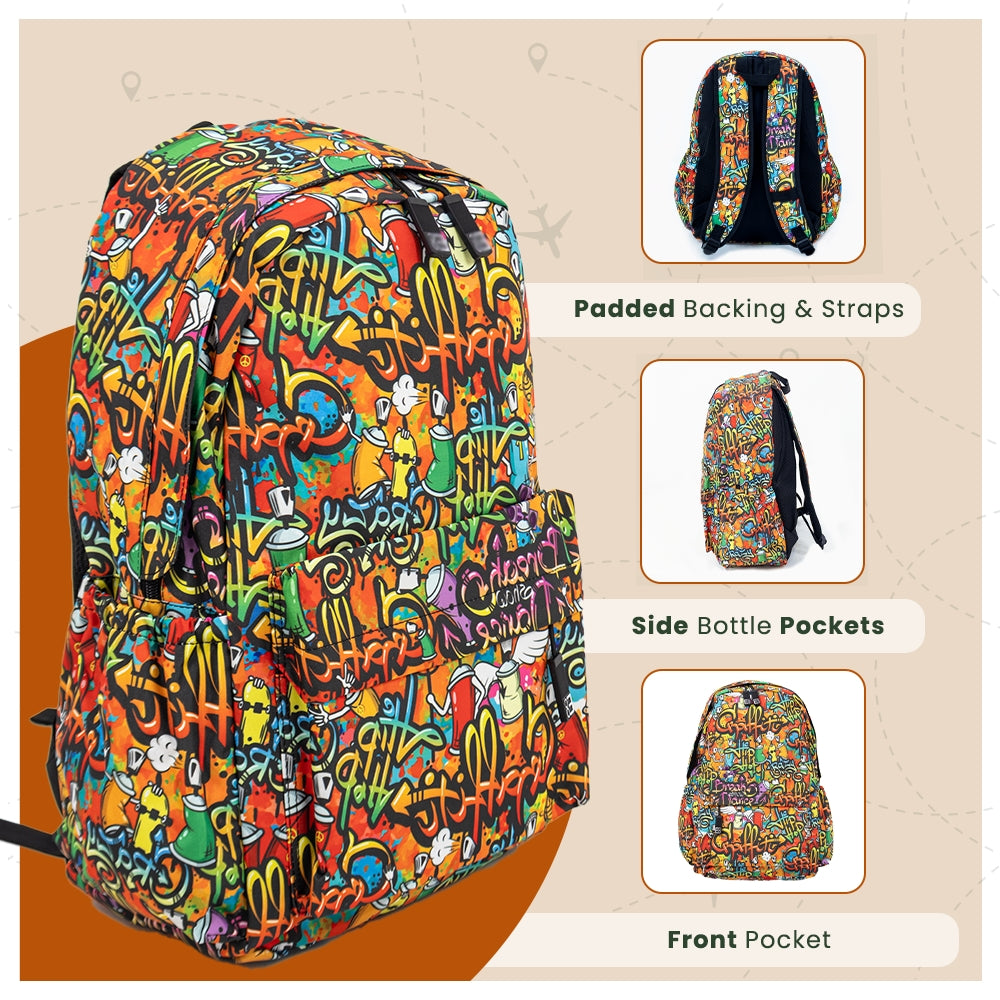 Graffiti Designer Student Backpack