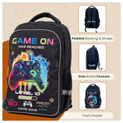 Colorful Designer Student Backpack - Gamer Design