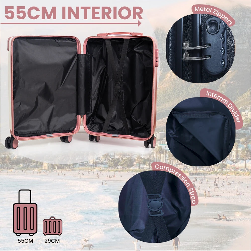 Dubai Hardshell Luggage with Cosmetic Case