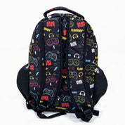 Colorful Designer Student Backpack - Gamer Design