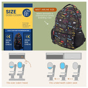 Colorful Designer Student Backpack - Gamer Design