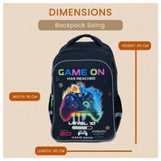 Colorful Designer Student Backpack - Gamer Design