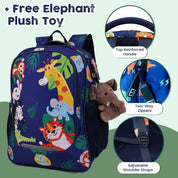 3 Piece Vibrant Kids Backpack Set