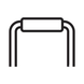 Outlined Handle Icon – minimalist line-style graphic symbolizing sturdy or ergonomic handles on eco-friendly luggage and bags